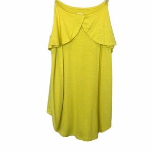 Maurices 24/7 Spaghetti Straps Camisole Yellow Size Small